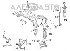 Suport spate, stânga față, Nissan Murano z51 09-14