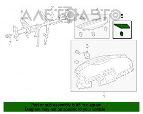 Grila dinamicii torpedoului stânga Toyota Camry v40