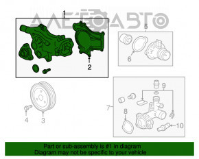 Помпа водяная Buick Encore 13-19