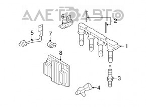 Bobina de aprindere Chevrolet Cruze 11-15, bloc 1.8