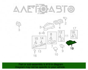 Capacul sub bord Toyota Camry v40