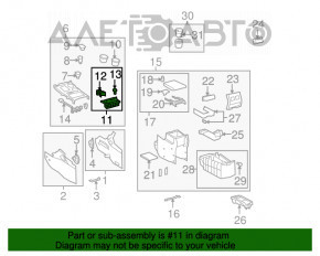 Suport de pahar de buzunar pentru Toyota Highlander 08-10 din lemn deschis