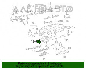 Deflectorul de aer al conductei de aer stâng pentru Lexus GS300 GS350 GS430 GS450h 06-11 negru.