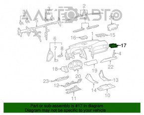 Deflectorul de aer al conductei de aer dreapta pentru Lexus GS300 GS350 GS430 GS450h 06-11, negru