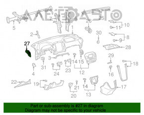 Conducta de aerisire stânga pentru Lexus RX300 98-03