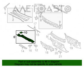 Paletă de ștergătoare metalică Toyota Sienna 11-20