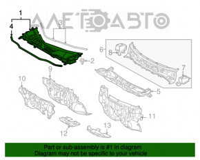 Grila stergatoarelor din plastic pentru Lexus RX350 RX450h 10-15, rupta la fixare.