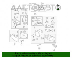 Controlul climatizării pentru rândul din spate al mașinii Toyota Highlander 08-10