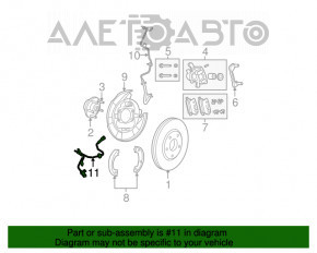 Senzor ABS spate stânga Chrysler 200 11-14