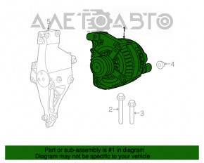 Генератор Fiat 500 12-17 топляк, шумит