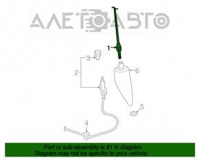 Antena de ștap pentru Dodge Grand Caravan 11-20