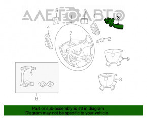 Butonul de control de pe volanul dreapta Jeep Compass 11-16