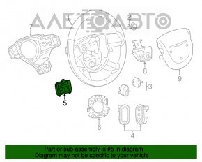 Кнопки управления на руле левые Chrysler 200 11-14