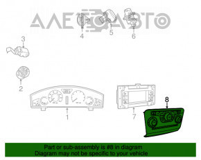 Controlul climatizării pentru Dodge Charger 15-20 este manual și include senzori de parcare.