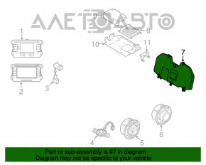 Сабвуфер VW Passat b7 12-15 USA SEL