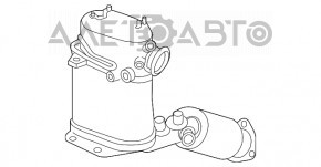 Приемная труба с катализатором VW Passat b7 12-15 USA diesel, с датчиком выхлопных газов