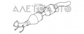 Traseul de evacuare intermediar pentru VW Passat b7 12-15 SUA motor diesel.