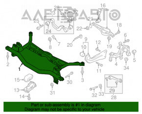 Bara spate pentru VW Passat b8 16-19 SUA