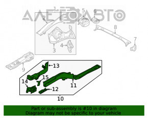 Partea din față dreapta VW Passat b7 12-15 SUA