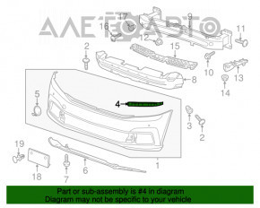 Suportul de montare a bara fata dreapta sub farul VW Passat b8 16-19 SUA