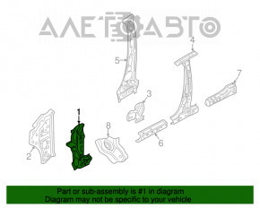 Bara de protecție față dreapta VW Passat b7 12-15 SUA