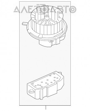 Motorul ventilatorului de încălzire VW Passat b8 16-19 SUA