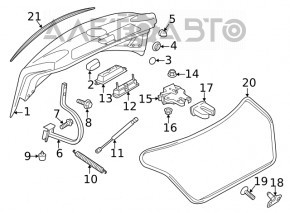 Capac portbagaj VW Passat b8 16-19 SUA