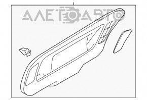 Capacul portbagajului VW Passat b8 16-19 SUA negru