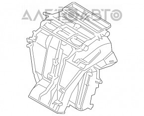 Корпус голый кондиционер, левая часть VW Passat b7 12-15 USA