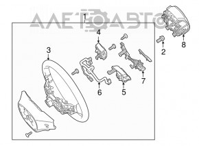 Руль голый Hyundai Tucson 16-18