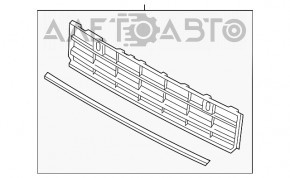 Центральная решетка переднего бампера VW Passat b8 16-19 USA новый OEM оригинал