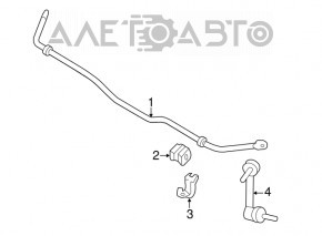 Stabilizator spate Nissan Murano z51 09-14 AWD