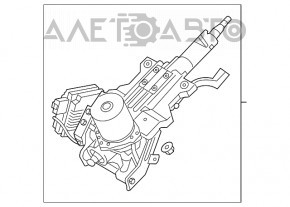 Рулевая колонка Kia Optima 11-13 hybrid с ЭУР
