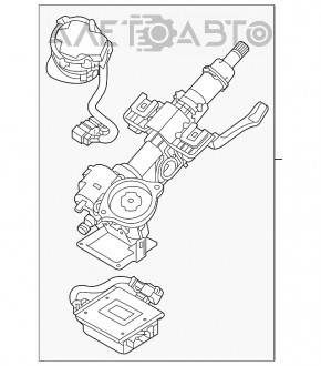 Volanul Hyundai Tucson 16-18 sub buton