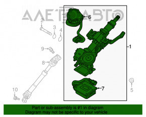 Volanul Hyundai Tucson 16-18 sub buton