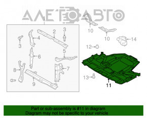 Protecție motor față Subaru Outback 10-14