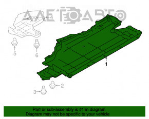 Protecție pentru podea stânga Subaru XV Crosstrek 13-17