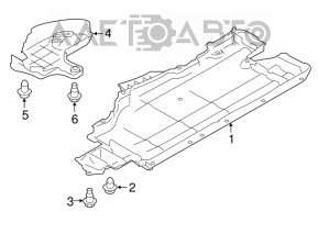 Protecție pentru podea stânga Subaru XV Crosstrek 13-17