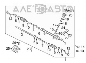 Capăt de direcție stânga Kia Soul 14-19 nou aftermarket GSP