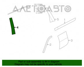 Capac usa spate stanga pentru usa laterala Jeep Grand Cherokee WK2 11-21 înainte