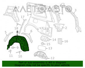 Aripa spate dreapta Jeep Grand Cherokee WK2 11-21