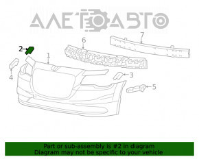 Крепление переднего бампера верхнее правое Chrysler 300 11- OEM