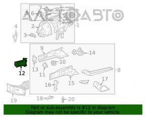 Grila amplificatorului de bara fata dreapta Lexus IS 14-16, nou, original OEM