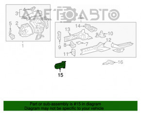 Grila amplificatorului de bara fata stanga Lexus GS300 GS350 GS430 GS450h 06-11