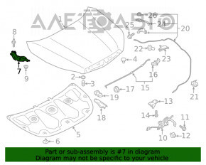 Петля капота правая Subaru Forester 19- SK новый OEM оригинал