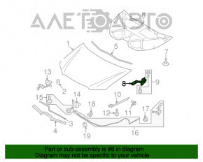 Buclele capotei drepte Subaru B10 Tribeca