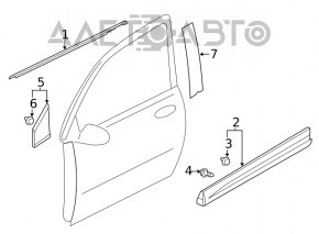 Capac usa inferioara fata dreapta Mitsubishi Eclipse Cross 18-