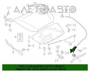 Capota Subaru XV Crosstrek 13-17, nouă, originală OEM