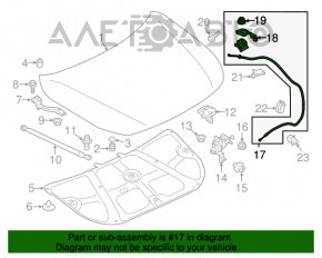 Cablu de deschidere a capotei Subaru Legacy 15-19