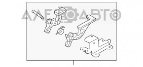 Ручка открытия лючка бензобака Subaru XV Crosstrek 13-17 с корпусом